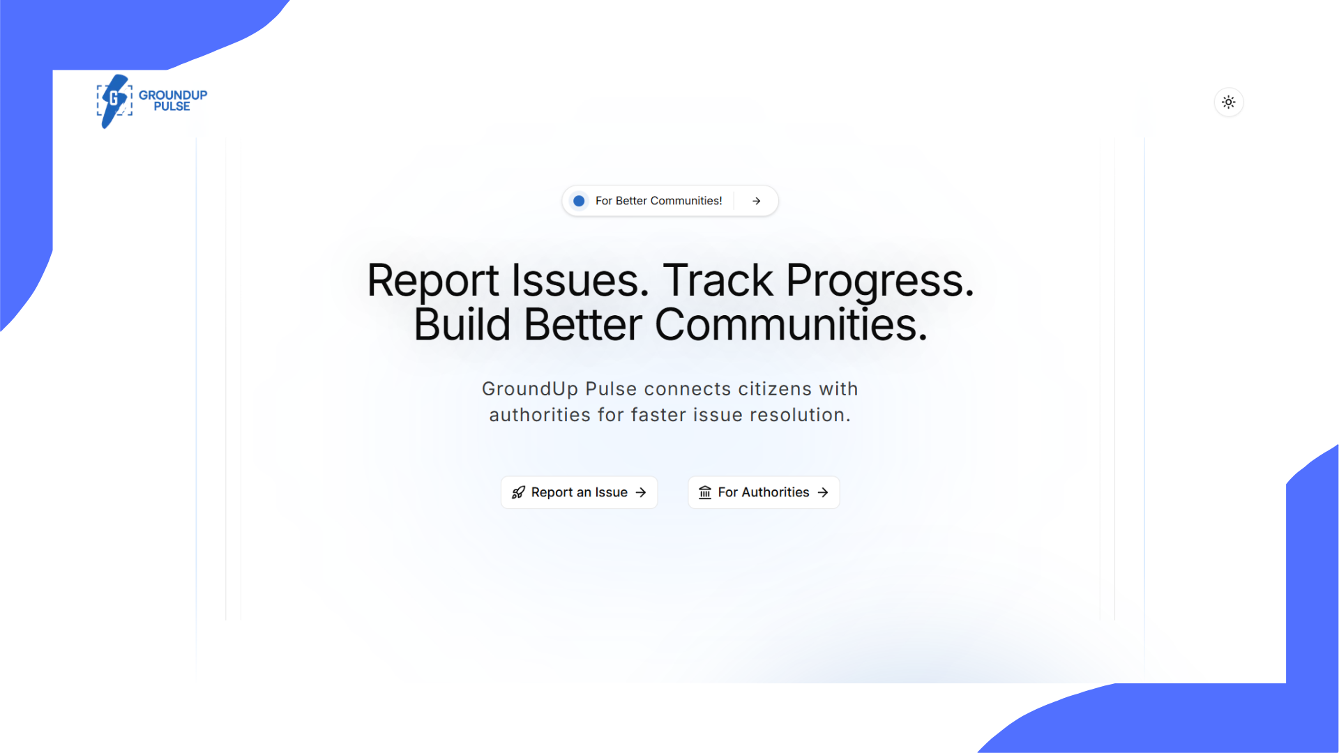 GroundUp Pulse